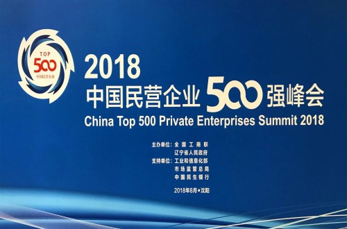 东方集团位列2018中国民营企业500强第124位