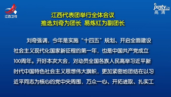 江西代表团举行全体会议 推选刘奇为团长、易炼红为副团长