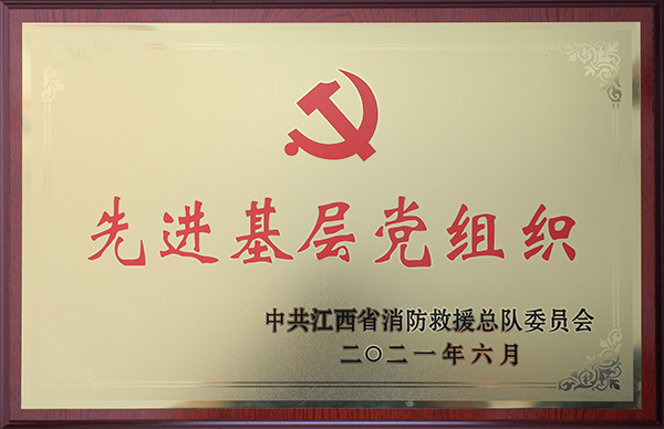 萍乡湘东镇消防救援站党支部荣获“先进基层党组织”称号