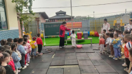 龙南市东江新圳花苑幼儿园开展垃圾分类主题活动