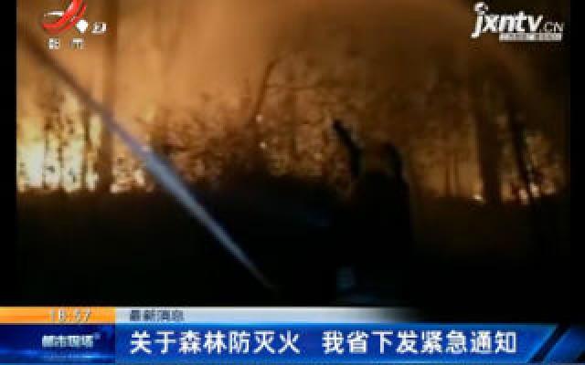 【最新消息】关于森林防灭火 江西省下发紧急通知