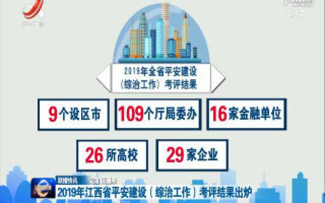 2019年江西省平安建设（综治工作）考评结果出炉
