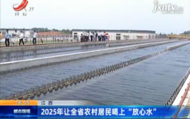 江西：2025年让全省农村居民喝上“放心水”