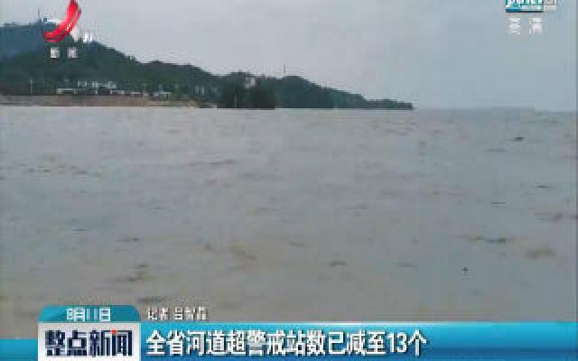 江西省河道超警戒站数已减至13个